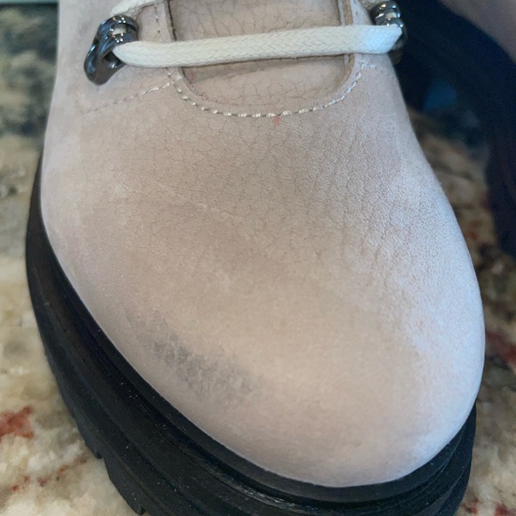 M Gemi The Alpi ecru cream beige hiking boots women’s size 7 or 37 - Picture 3 of 11